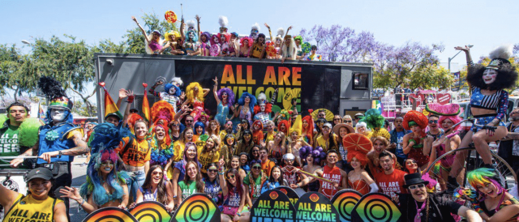 employees at live nation pride event