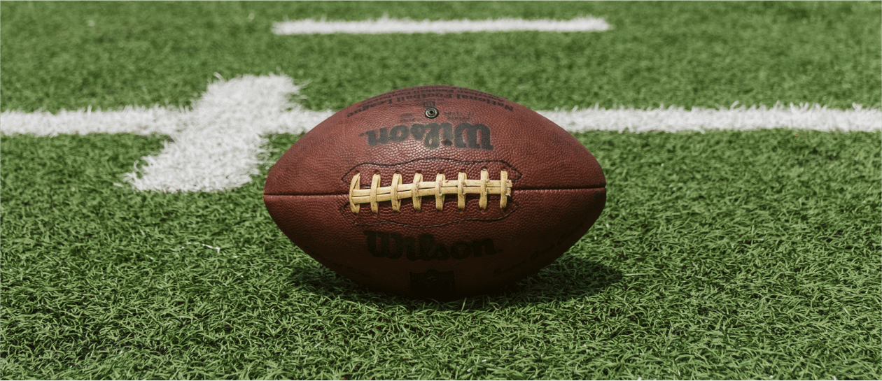 football on a football field